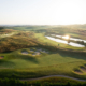 Overview of the golf course of Royal Golf La Bagnaia near Siena in Tuscany.