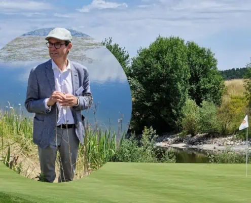 Foto von Prof. Dr. Johannes Kollmann auf einer Golfanlage