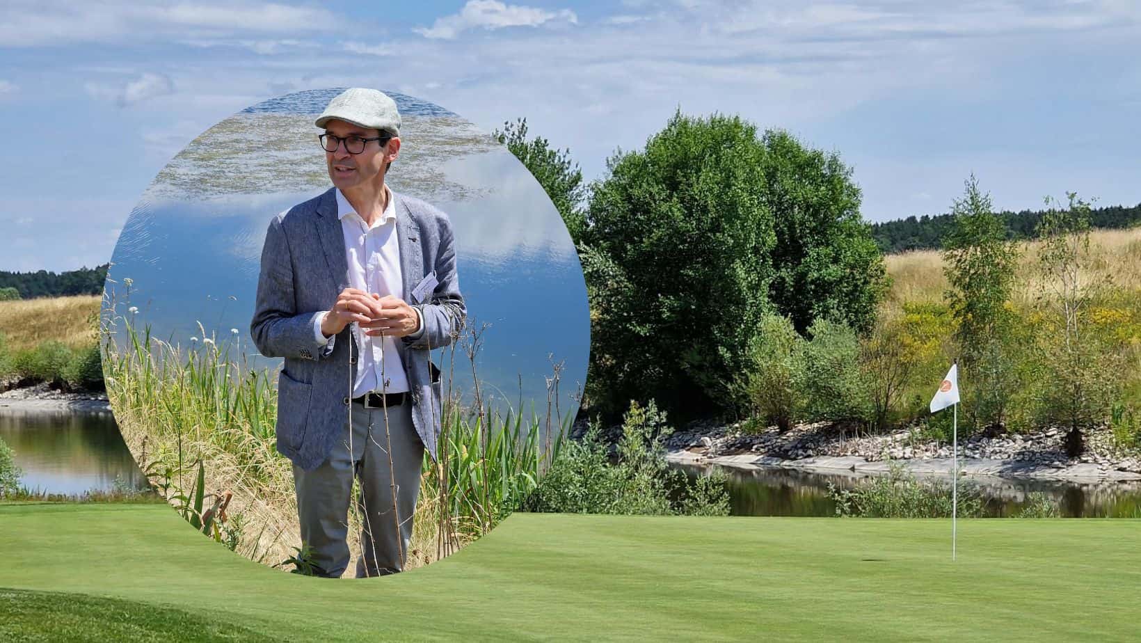 Foto von Prof. Dr. Johannes Kollmann auf einer Golfanlage