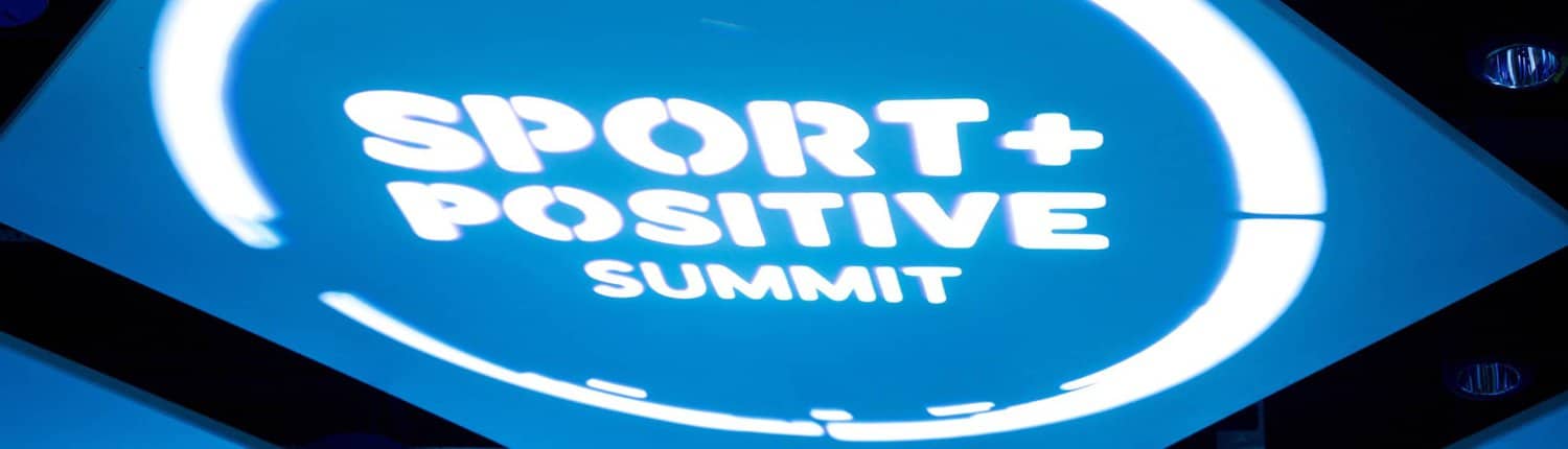 Blaues Logo des Sport Positive Summig
