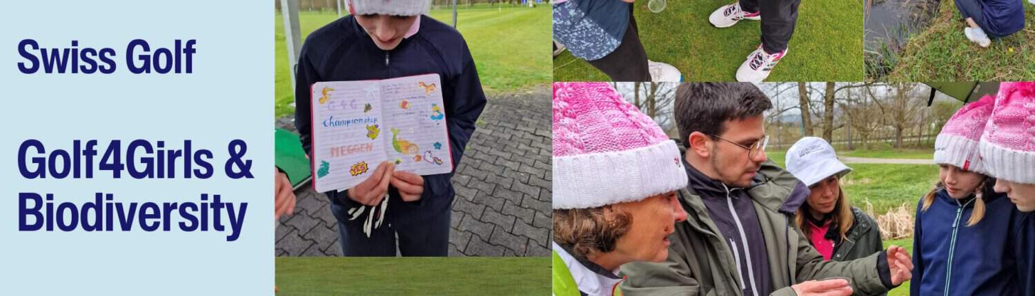 Bild Collage mit jungen Golferinnen