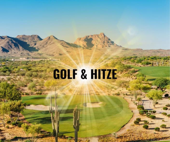 Golfplatz in Arizona mit einer Sonne