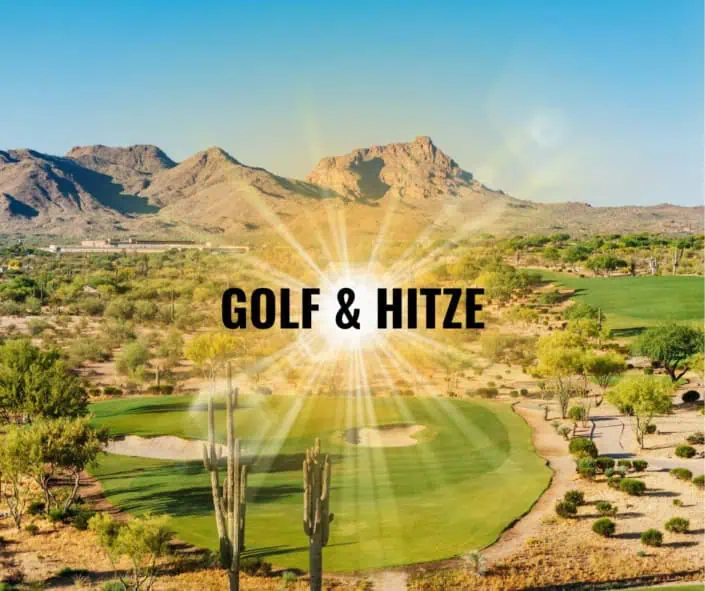 Golfplatz in Arizona mit einer Sonne