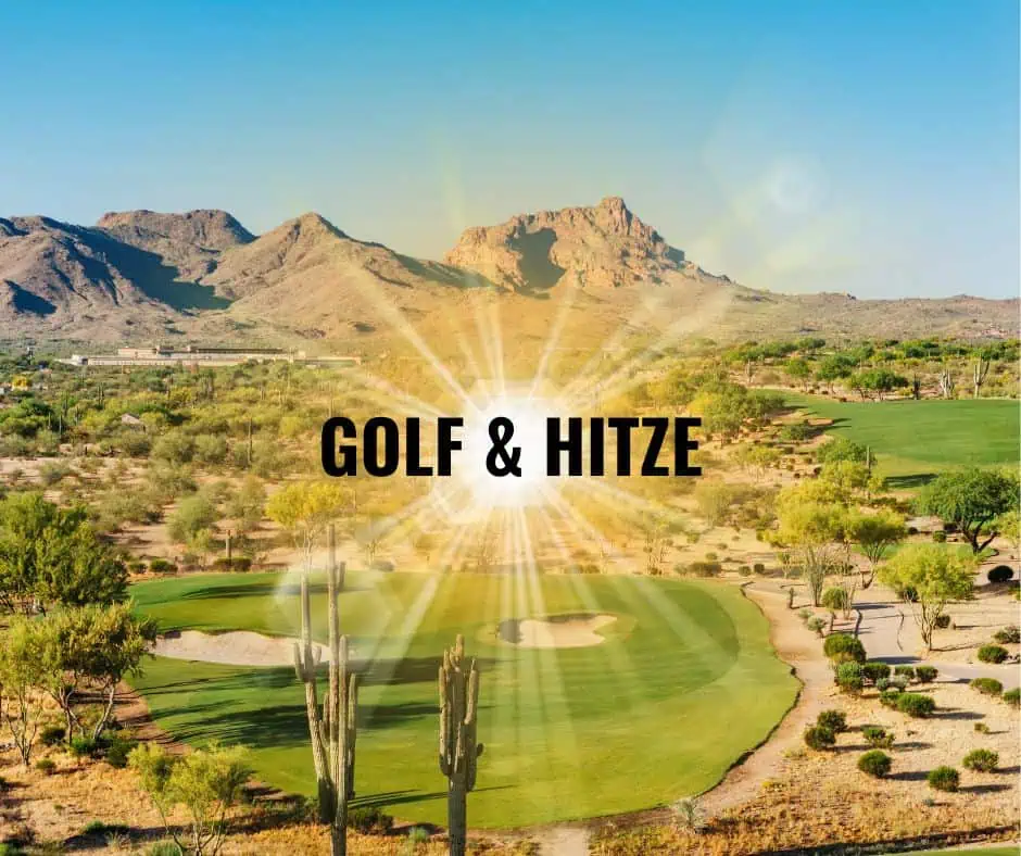 Golfplatz in Arizona mit einer Sonne