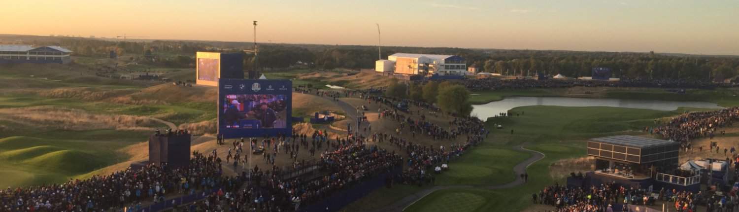 Panoramablick auf Le Golf National