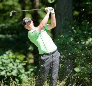 Luke Donald beim Schwung