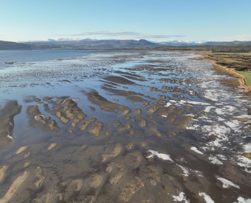 View on the salt marshes of Royal Dornoch