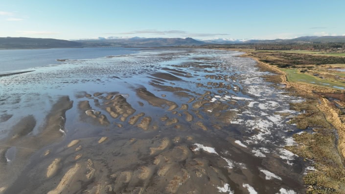 View on the salt marshes of Royal Dornoch