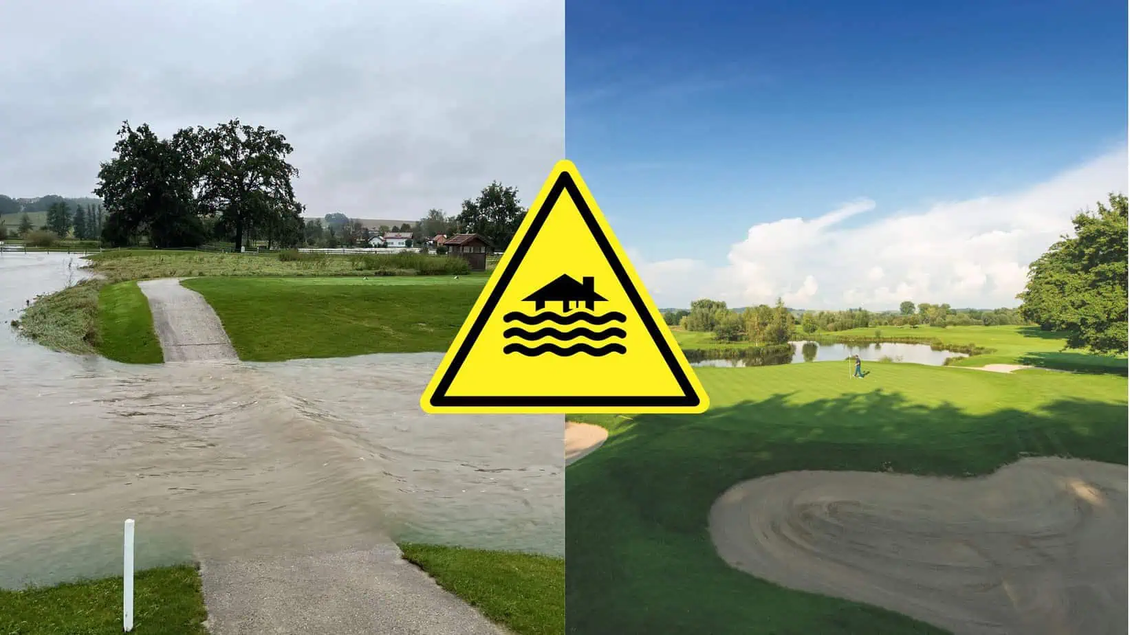 Hochwasser Beckenbauer Golfplatz Quellness Golf Resort