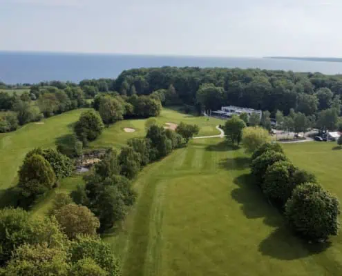 Drohnenfoto des Lübeck-Travemünder Golf-Klubs