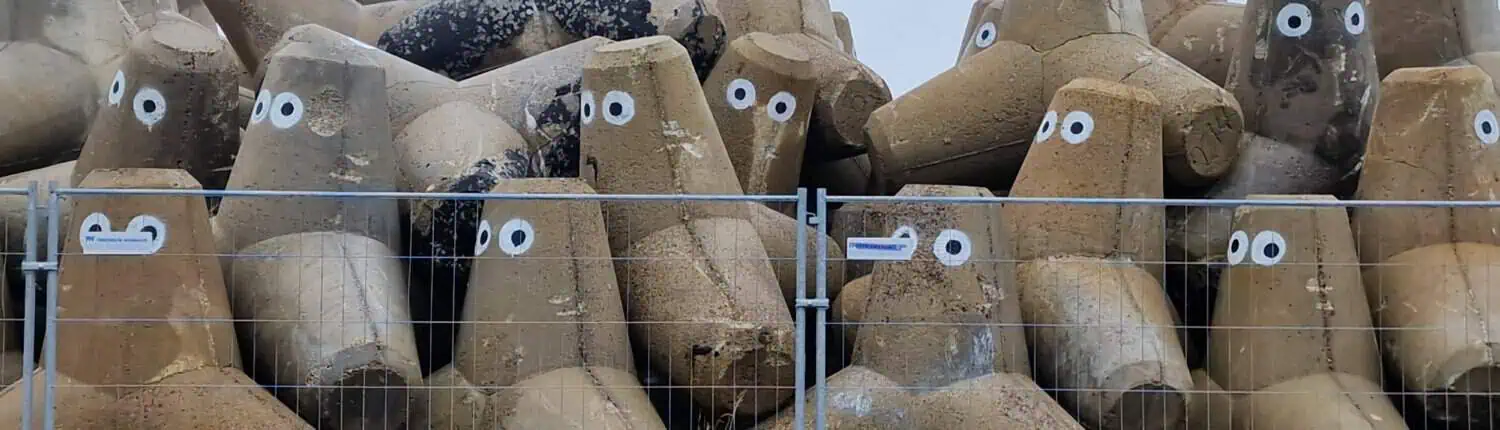 Betonboulder auf Sylt