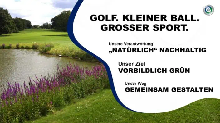 Grafik zur Nachhaltigkeitsstrategie des Deutschen Golf Verbandes