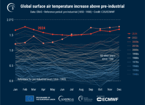 Global temperature chart