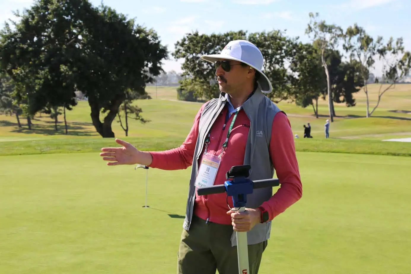 Dr. Matteo Serena auf einem Golfgrün