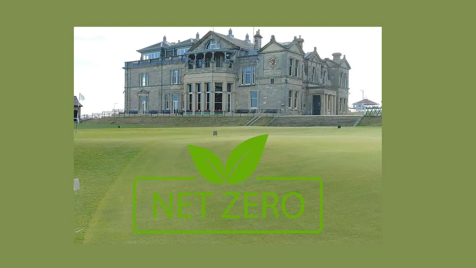 Das Clubhaus des R&A und Grün 18 des Old Course