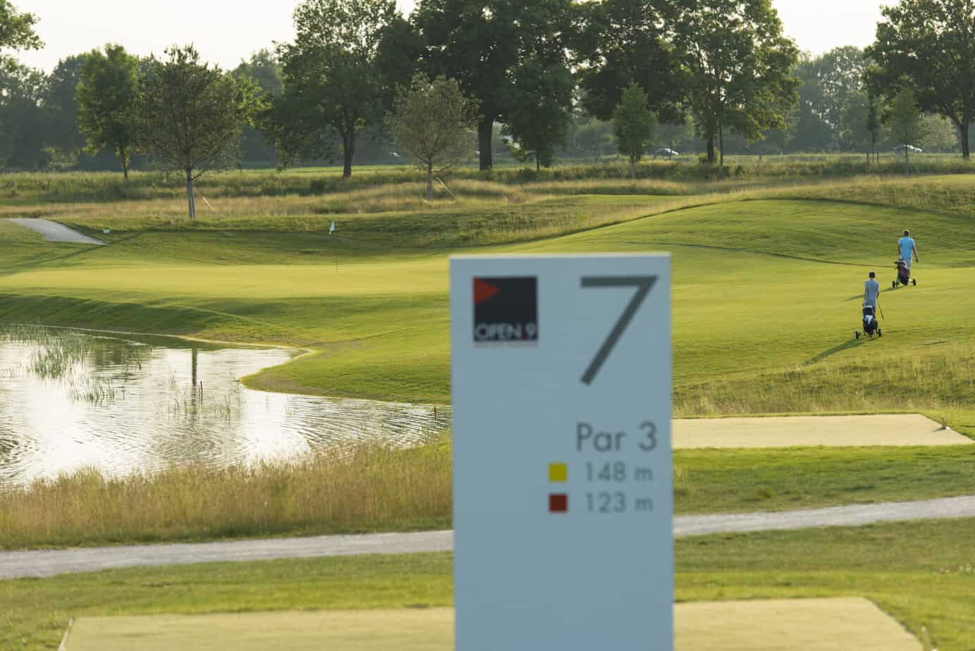 Blick auf die Golfanlage Open.9