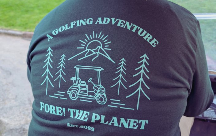 T-Shirt Großaufnahme von hinten