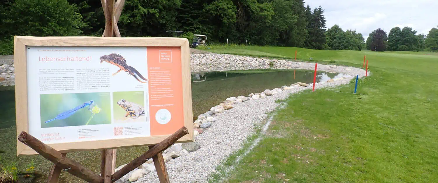 Informationstafeln zu Amphibien