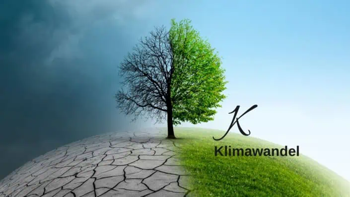 Grafik Klimawandel zum Buchstaben K im Biodiversitätslexikon