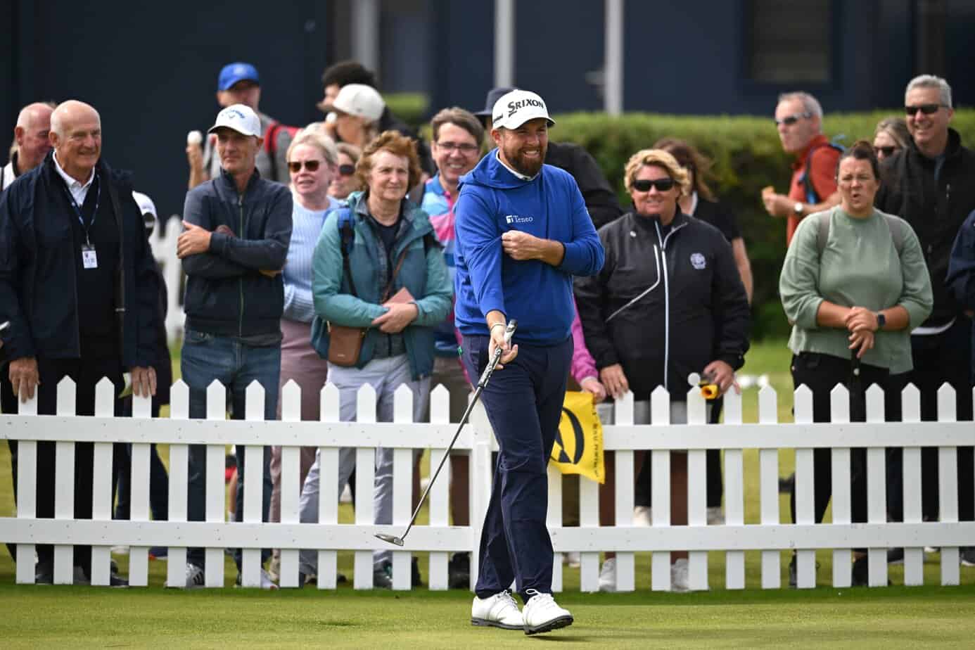 Spieler bei der British Open auf dem Puttinggrün