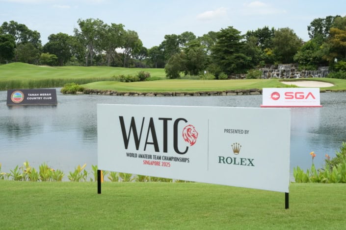 View of the venue for the Espirito Santo Trophy