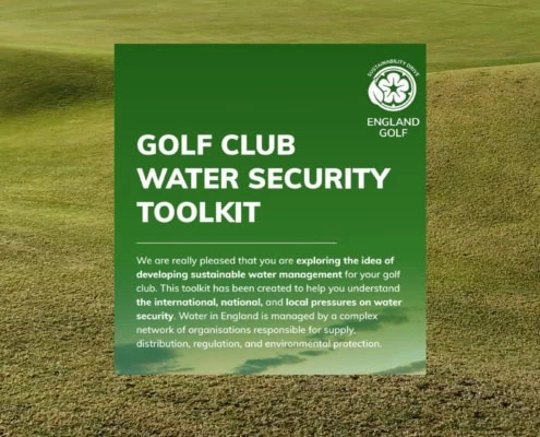 Golf Club Water Security Toolkit England Golf
