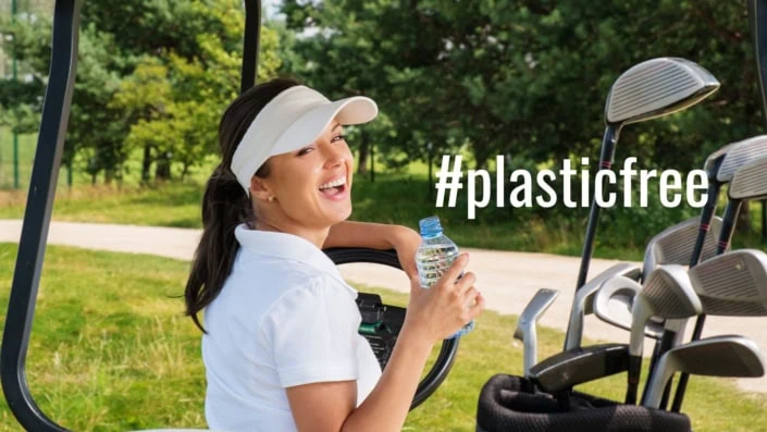 Less plastic on a golf course