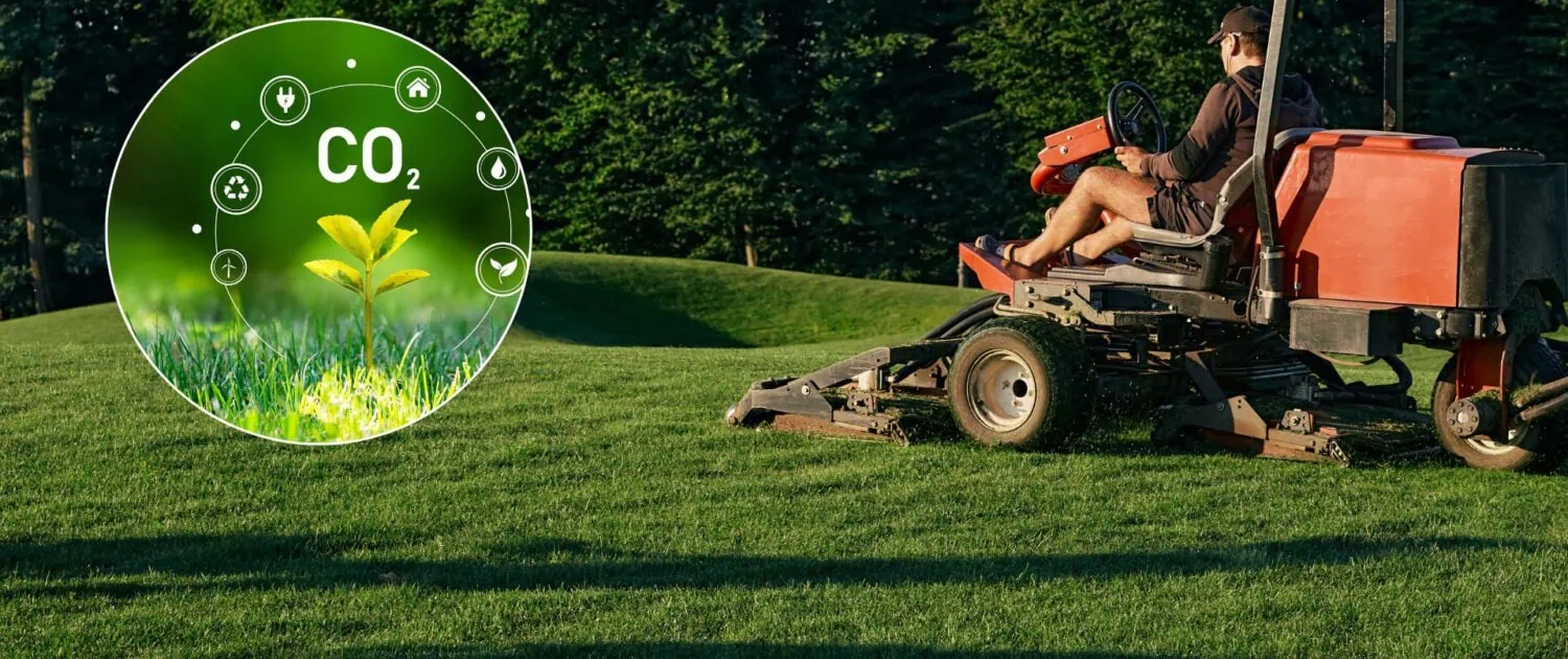 Golfer und CO2-Fußabdruck Golfer und CO2-Fußabdruck