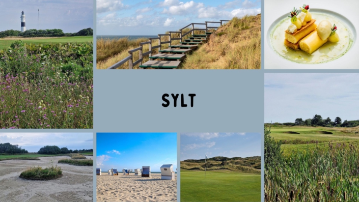 Collage aus Bildern von der Insel Sylt
