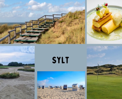 Sustainable Golf Vacation - Collage Featuring Pictures of Sylt