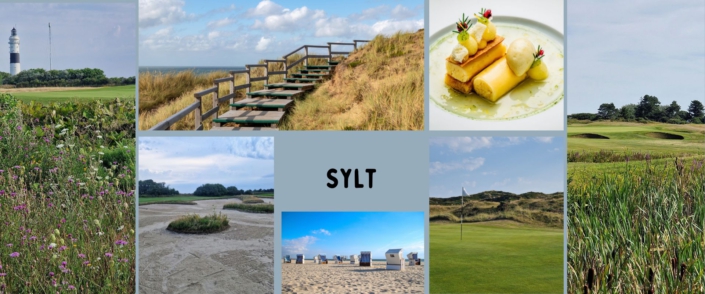 Sustainable Golf Vacation - Collage Featuring Pictures of Sylt