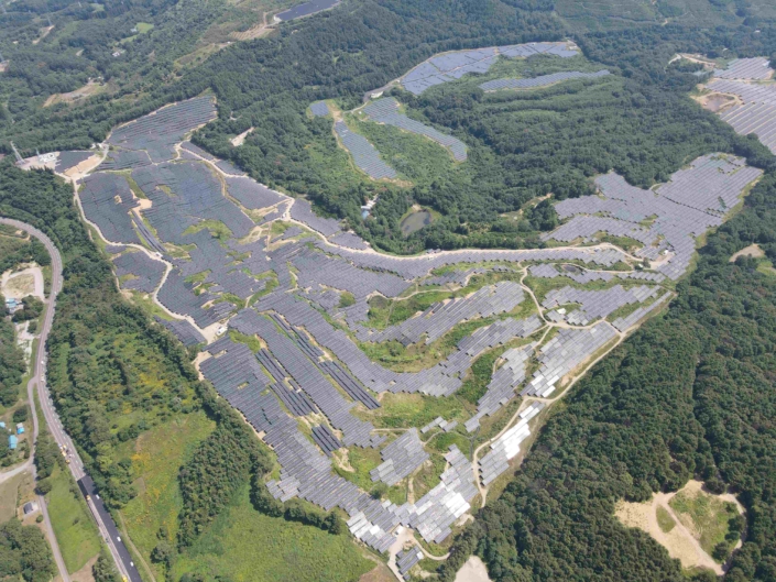 Solar park on a golf course