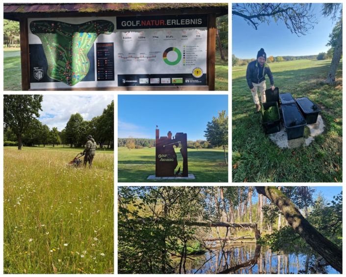 Collage Golf und Umweltprojekte Golf Club Abenberg